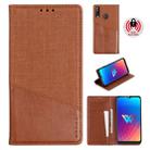 For LG W30 MUXMA MX109 Horizontal Flip Leather Case with Holder & Card Slot & Wallet Function(Brown) - 1