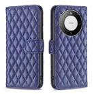 For Huawei Mate 60 Pro/Mate 60 Pro+ Diamond Lattice Wallet Flip Leather Phone Case(Blue) - 1