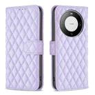 For Huawei Mate 60 Pro/Mate 60 Pro+ Diamond Lattice Wallet Flip Leather Phone Case(Purple) - 1