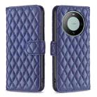 For Huawei Mate 60 Diamond Lattice Wallet Flip Leather Phone Case(Blue) - 1