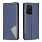 For Honor 200 Lite Rhombus Texture Magnetic Leather Phone Case(Blue) - 1