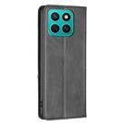 For Honor X8c 4G Rhombus Texture Magnetic Leather Phone Case(Black) - 3