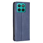 For Honor X8c 4G Rhombus Texture Magnetic Leather Phone Case(Blue) - 3