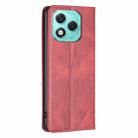 For Honor 400 Lite Rhombus Texture Magnetic Leather Phone Case(Red) - 3