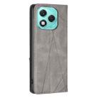 For Honor 400 Lite Rhombus Texture Magnetic Leather Phone Case(Grey) - 3