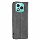 For Honor 400 Lite Rhombus Texture Magnetic Leather Phone Case(Black) - 3