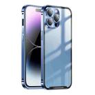 For iPhone 15 Pro Max Frosted Metal Phone Case(Blue) - 1