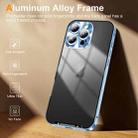 For iPhone 16 Pro Frosted Metal Phone Case(Blue) - 3