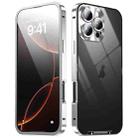 For iPhone 16 Pro Max Frosted Metal Phone Case(Silver) - 2