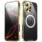 For iPhone 16 Pro Max Frosted MagSafe Magnetic Metal Phone Case(Gold) - 2