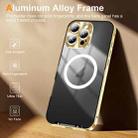 For iPhone 16 Pro Max Frosted MagSafe Magnetic Metal Phone Case(Gold) - 3