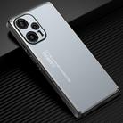 For Xiaomi Redmi Note 12 Torbo Frosted Metal Phone Case(Blue) - 1