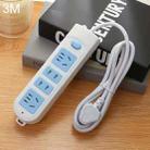 Anti-electric Shock Desk Power Strip Socket 4-position 3m - 1