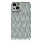 For iPhone 14 Plus Wave Texture Bright TPU Phone Case(White) - 1