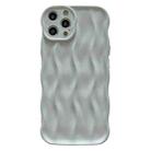 For iPhone 12 Pro Wave Texture Bright TPU Phone Case(White) - 1