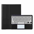 For Honor MagicPad 13 AH16-A TPU Ultra-thin Detachable Bluetooth Keyboard Tablet Leather Case with Touchpad(Black + White) - 1