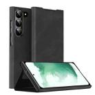 For Samsung Galaxy S22+ 5G Magnetic Napa Texture Leather Phone Case with Holder(Black) - 1