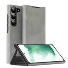 For Samsung Galaxy S22+ 5G Magnetic Napa Texture Leather Phone Case with Holder(Grey) - 1