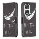 For Honor 90 5G Colored Drawing Pattern Leather Phone Case(Smirk) - 1