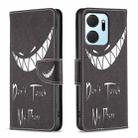 For Honor X7a Colored Drawing Pattern Leather Phone Case(Smirk) - 1