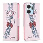 For Honor X7a Colored Drawing Pattern Leather Phone Case(Deer) - 1