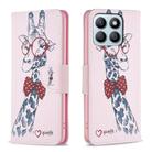 For Honor X8b Colored Drawing Pattern Leather Phone Case(Deer) - 1