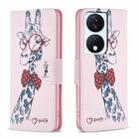 For Honor X7b Colored Drawing Pattern Leather Phone Case(Deer) - 1