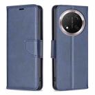 For Honor X9c 5G Global Lambskin Texture Pure Color Flip Leather Phone Case(Blue) - 1