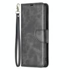 For Honor X8c 4G Lambskin Texture Pure Color Flip Leather Phone Case(Black) - 2