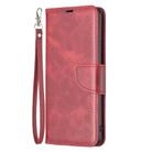 For Honor X8c 4G Lambskin Texture Pure Color Flip Leather Phone Case(Red) - 2