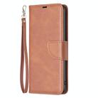 For Honor X8c 4G Lambskin Texture Pure Color Flip Leather Phone Case(Brown) - 2