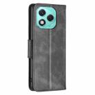 For Honor 400 Lite Lambskin Texture Pure Color Flip Leather Phone Case(Black) - 3