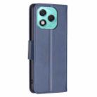 For Honor 400 Lite Lambskin Texture Pure Color Flip Leather Phone Case(Blue) - 3