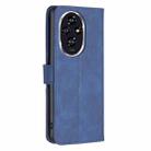 For Honor 200 Magnetic Buckle Rhombus Texture Leather Phone Case(Blue) - 3