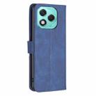 For Honor 400 Lite Magnetic Buckle Rhombus Texture Leather Phone Case(Blue) - 3
