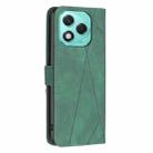 For Honor 400 Lite Magnetic Buckle Rhombus Texture Leather Phone Case(Green) - 3
