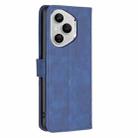 For Honor 400 Pro Global 160.8mm Magnetic Buckle Rhombus Texture Leather Phone Case(Blue) - 3