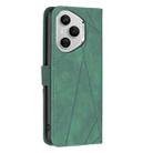 For Honor 400 Pro Global 160.8mm Magnetic Buckle Rhombus Texture Leather Phone Case(Green) - 3