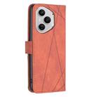 For Honor 400 Pro Global 160.8mm Magnetic Buckle Rhombus Texture Leather Phone Case(Brown) - 3