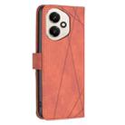 For Honor 400 Global 156.5mm Magnetic Buckle Rhombus Texture Leather Phone Case(Brown) - 3
