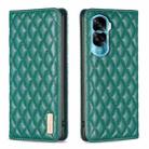 For Honor 90 Lite/X50i Diamond Lattice Magnetic Leather Flip Phone Case(Green) - 1