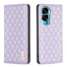 For Honor 90 Lite/X50i Diamond Lattice Magnetic Leather Flip Phone Case(Purple) - 1