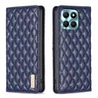 For Honor X6a Diamond Lattice Magnetic Leather Flip Phone Case(Blue) - 1