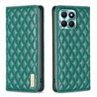 For Honor X6a Diamond Lattice Magnetic Leather Flip Phone Case(Green) - 1