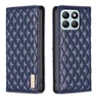 For Honor X8b Diamond Lattice Magnetic Leather Flip Phone Case(Blue) - 1