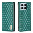 For Honor X8b Diamond Lattice Magnetic Leather Flip Phone Case(Green) - 1