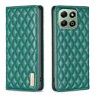 For Honor X6b Diamond Lattice Magnetic Leather Flip Phone Case(Green) - 1