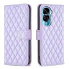 For Honor 90 Lite/X50i Diamond Lattice Wallet Flip Leather Phone Case(Purple) - 1