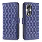 For Honor 90 Pro Diamond Lattice Wallet Flip Leather Phone Case(Blue) - 1