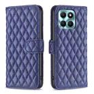 For Honor X6a Diamond Lattice Wallet Flip Leather Phone Case(Blue) - 1